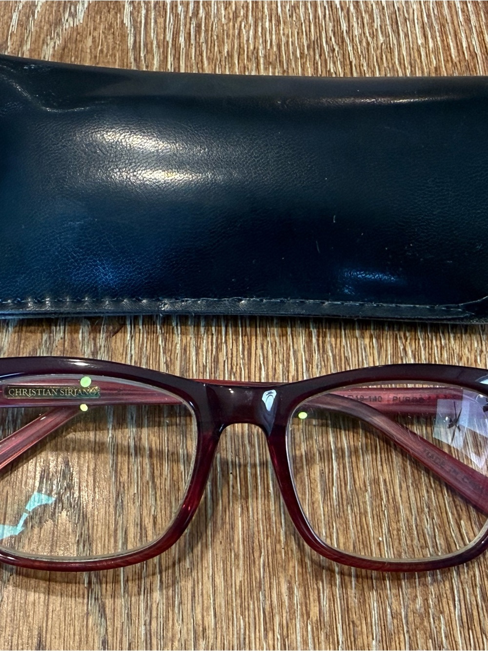 Christian Siriano Anna Eyeglass Frames 54-19-140 Burgundy/Purple